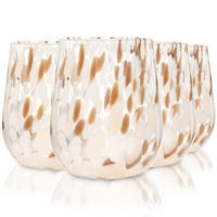 TRINKGLÄSER Set Curacao - 4 teilig - Transparent/Beige, Glas - Sänger