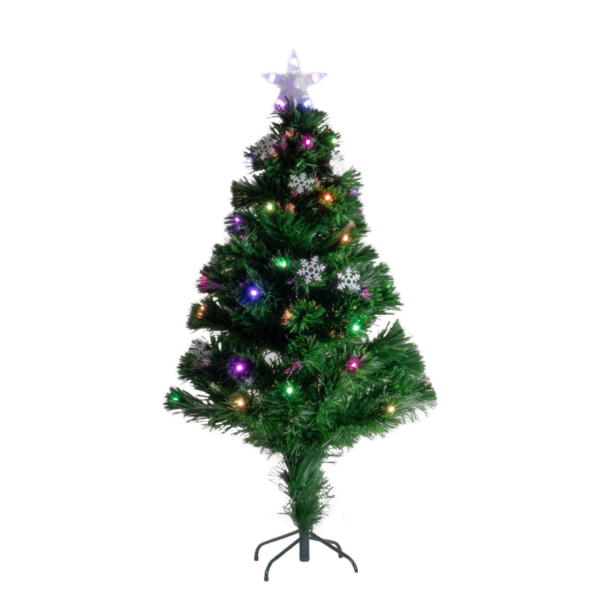 WEIHNACHTSBAUM Künstlich 120 cm mit Lichtern und Stern - Multicolor, Kunststoff (64/120cm) - Fééric Lights and Christmas