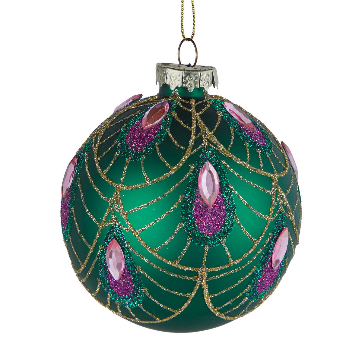 CHRISTBAUMKUGEL Jolly & Bright Ø8cm - Grün, Glas (8/8/8cm) - Butlers