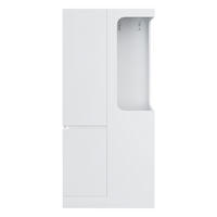 KLEIDERSCHRANK 70x40x170cm 1 Tür Schubladen Weiß - Weiß, Holz (70/170/40cm) - FLIEKS