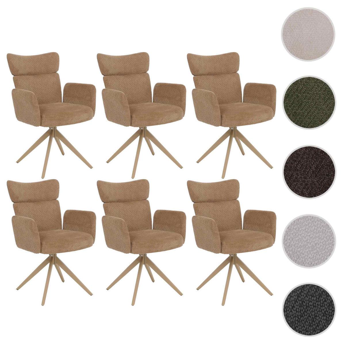ESSZIMMERSTUHL Hellbraun - Hellbraun, Textil (63/92/58cm) - MCW