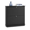 SCHUHSCHRANK Schwarz - Schwarz, Holzwerkstoff (76/79/18cm) - SoBuy
