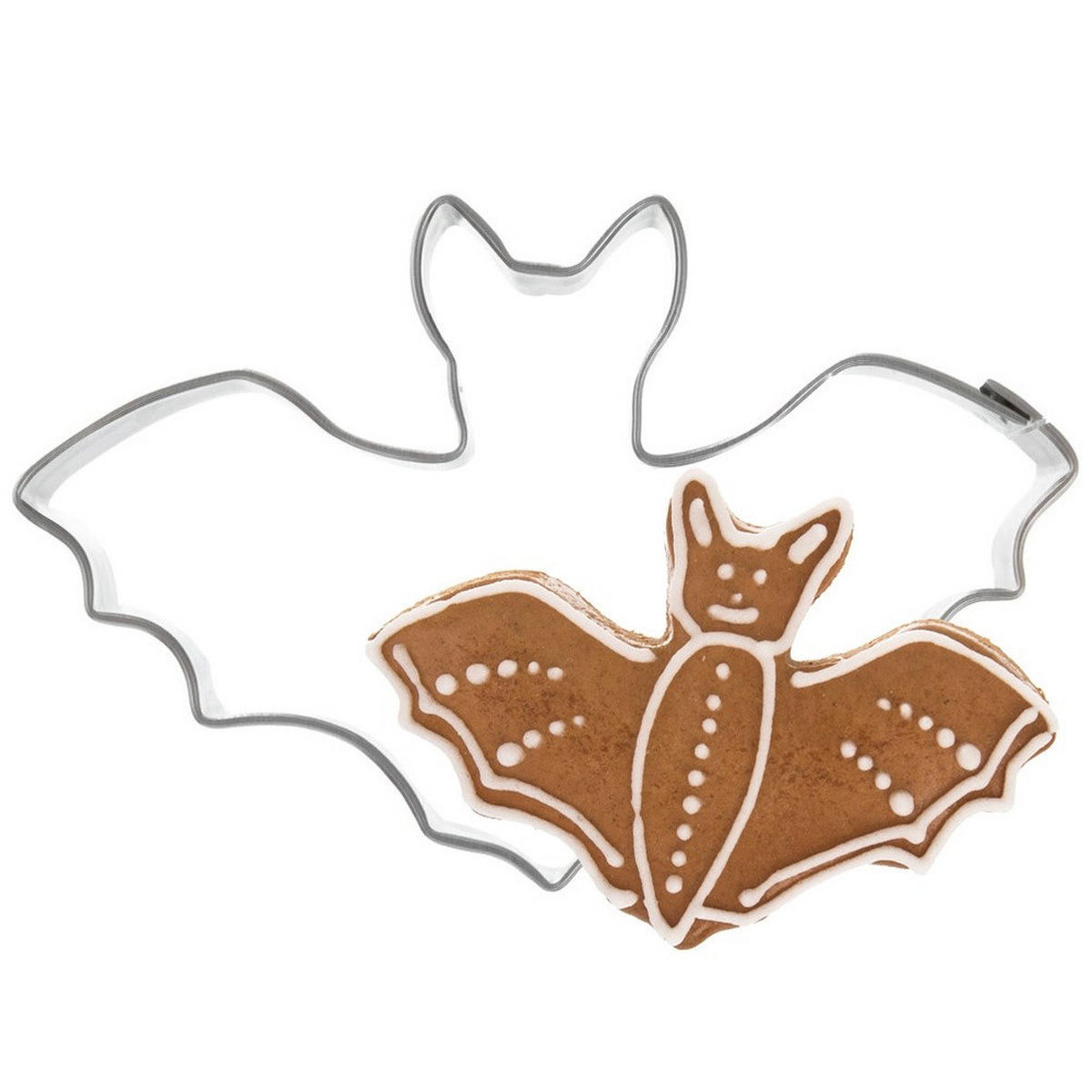 AUSSTECHFORM Fledermaus 8 cm Silber - Silberfarben, Metall (5.5/1.5/8cm) - Orion 