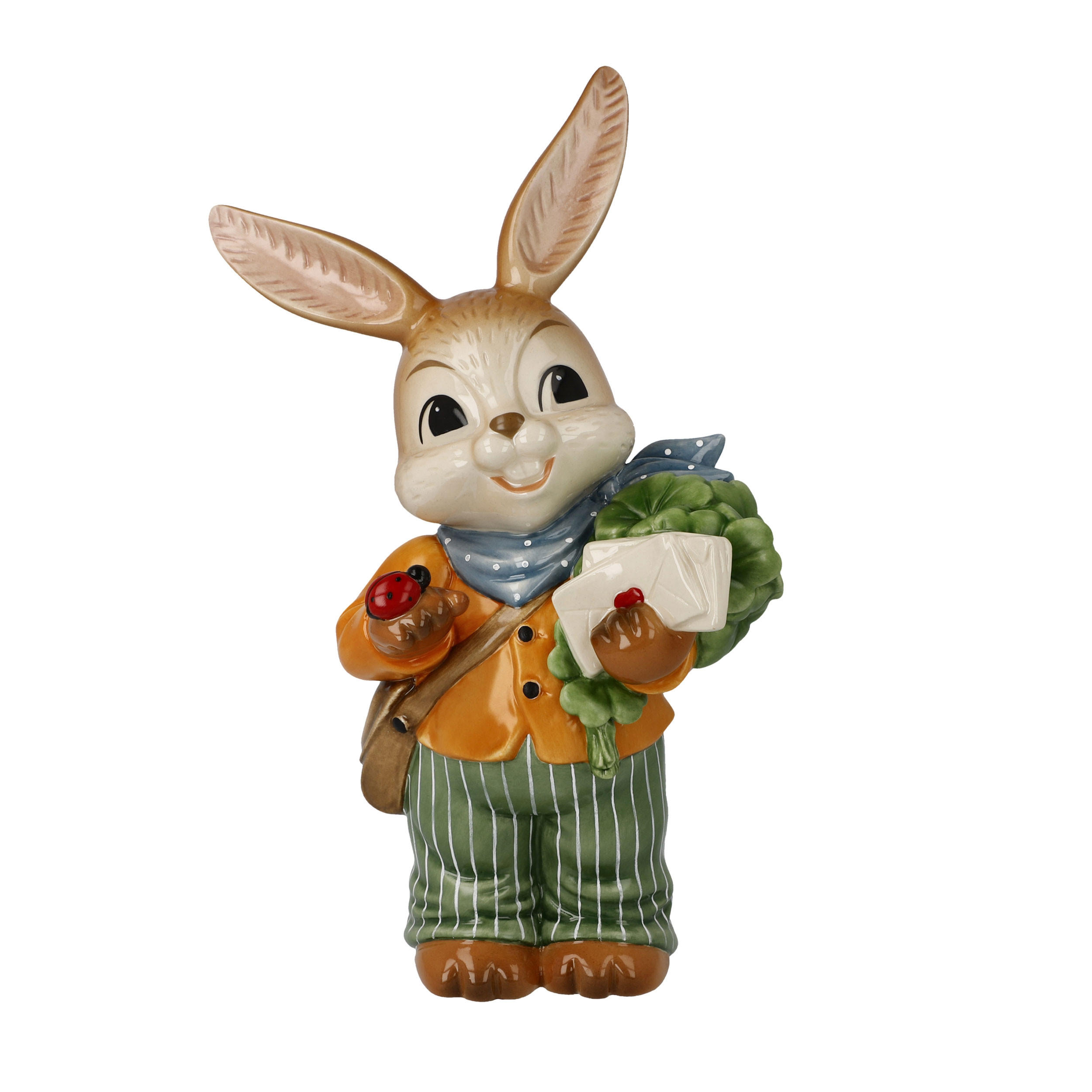 DEKOTIER Hase - Mit guten Wünschen, Steingut, Bunt, 24 cm - Multicolor, Keramik (10/24/15cm) - Goebel