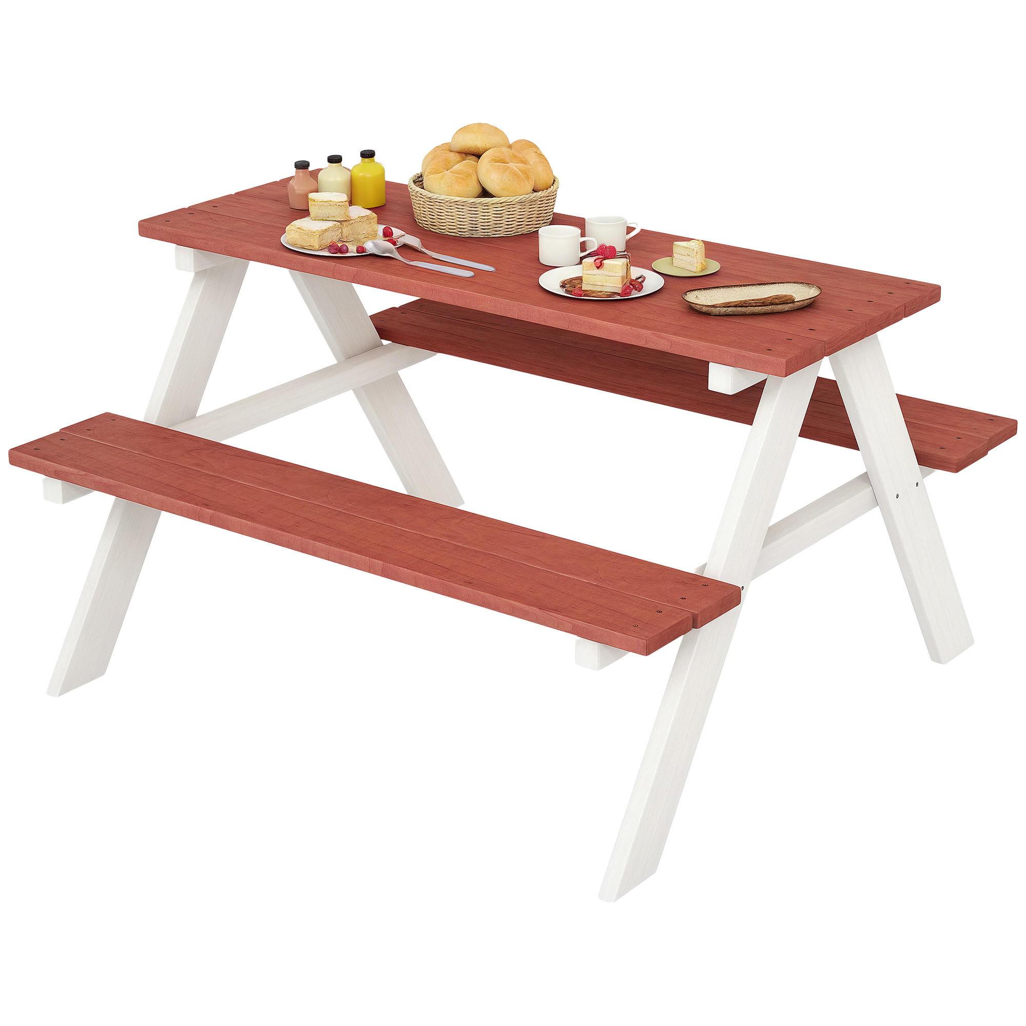 KINDERSITZGRUPPE DE-17506 Braun/Weiß - Braun, Holzwerkstoff (79/50/89cm) - ComfortXL