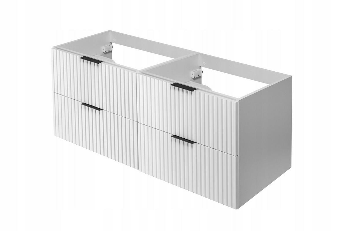 WASCHBECKUNTERSCHRANK FLOW Weiß matt 120/57/46 cm - Weiß, Holzwerkstoff (120/57/46cm) - Rodan