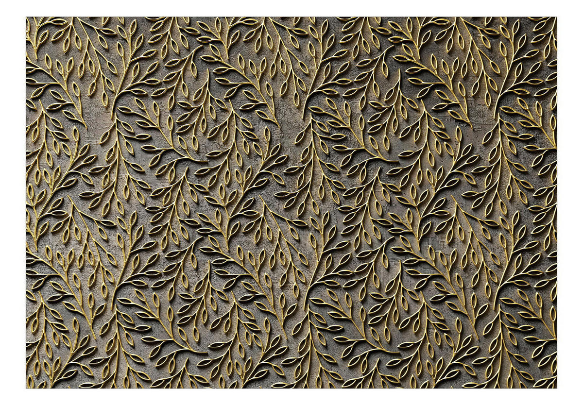 SELBSTKLEBENDE FOTOTAPETE 441/315 cm - Goldfarben/Braun, Kunststoff/Textil (441/1cm) - KUNSTLOFT