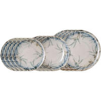 TELLER-SET Todi blau 12er Set - Blau, Keramik (2/2/2cm) - Ritzenhoff Breker