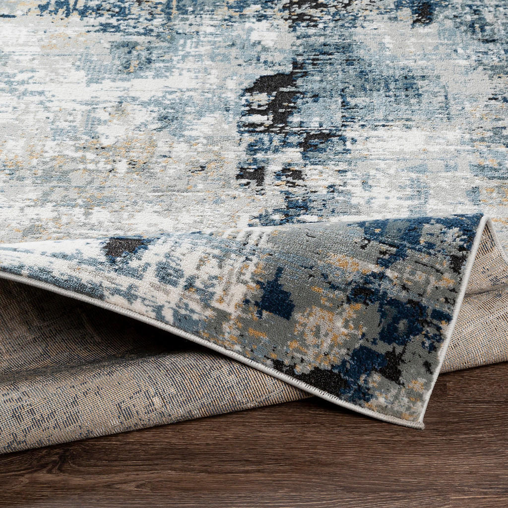 Thumbnail - Livabliss Kurzflorteppich, Blau, Textil, Abstrakt, Rechteckig, 80x220 cm, Oeko-Tex® Standard 100, in verschiedenen Größe...