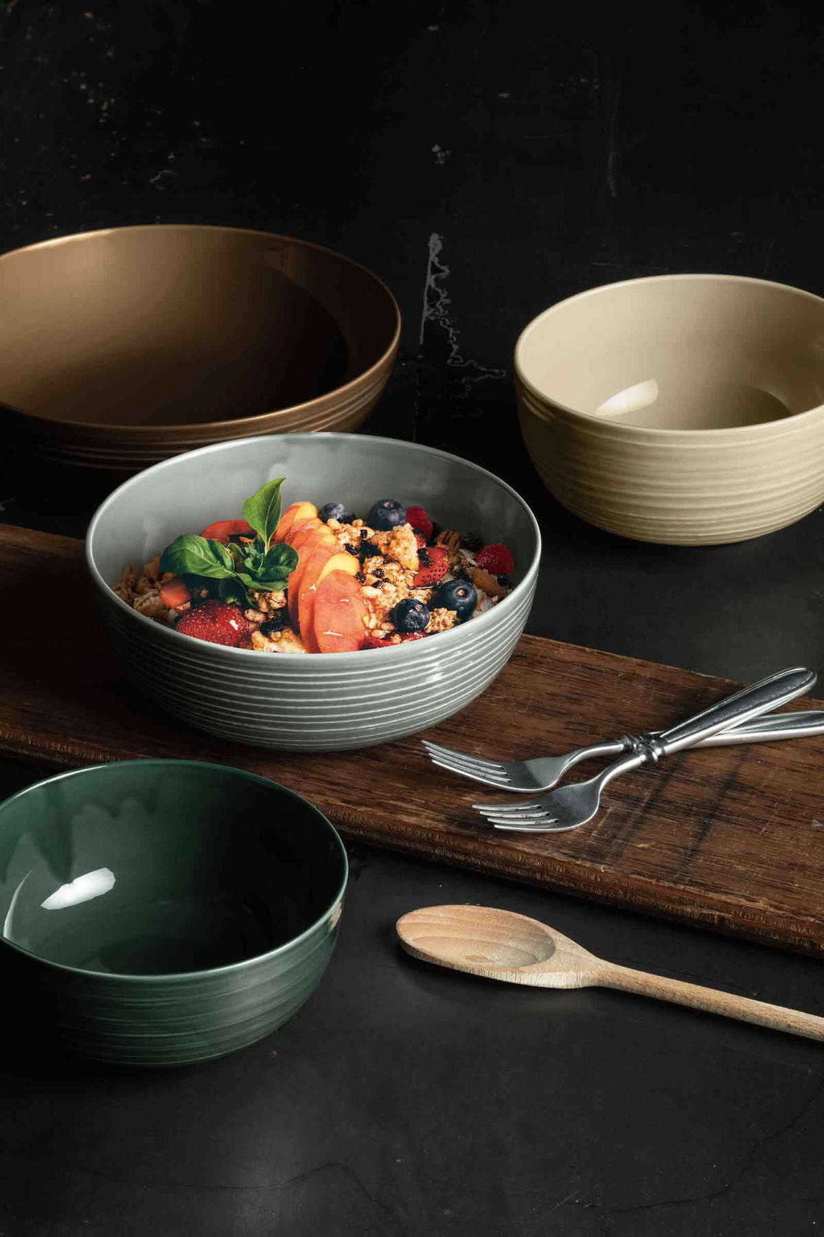 FRÜHSTÜCKS-SET Terra Weiß 18er Set - Weiß, Keramik (1/1/1cm) - Seltmann Weiden