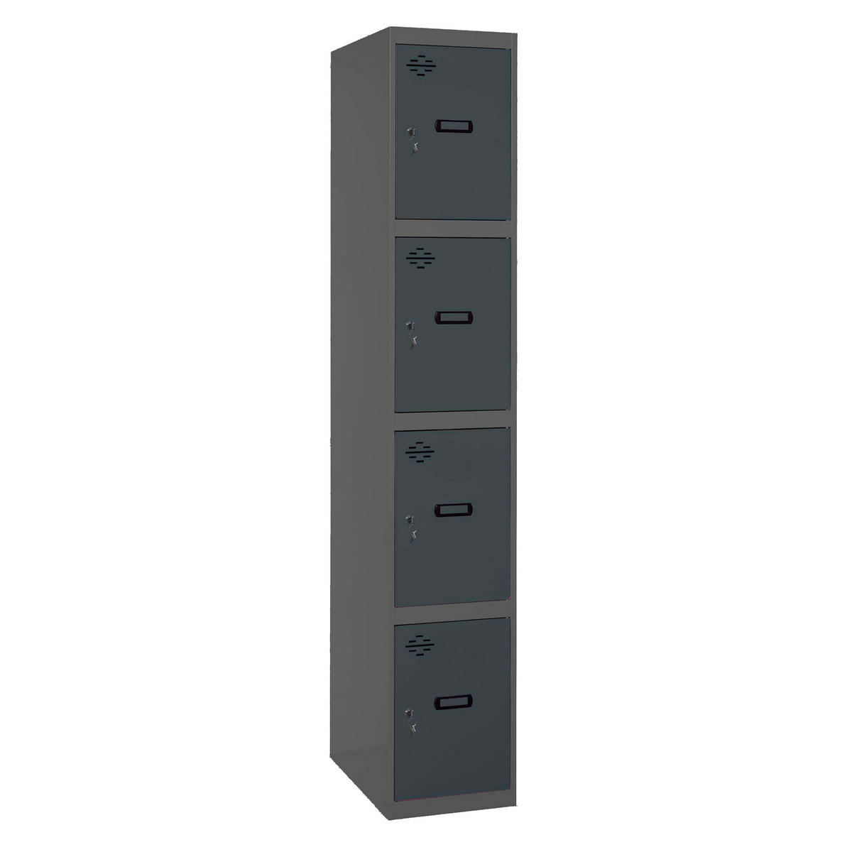 SPIND Amego HxBxT 180x40x50 cm 4 Abteile Grundmodul Anthrazit-Anthrazit - Anthrazit, Metall (40/180/50cm) - PROREGAL