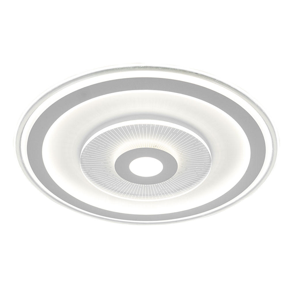 LED DECKENLEUCHTE Rund Weiß - Weiß, Metall (50/50/6cm)