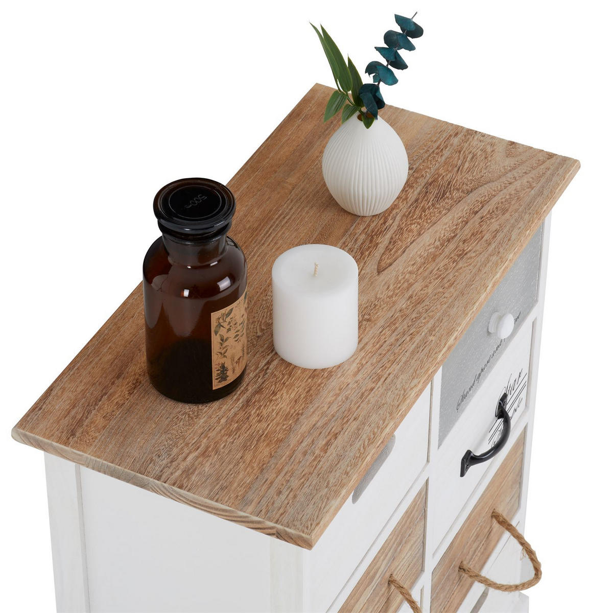 KOMMODE SALVA - Weiß, Holz (53/64/27cm) - CARO-Möbel