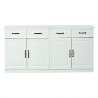SIDEBOARD Weiß 160/35/80 cm - Weiß, Holzwerkstoff (160/80/35cm) - PANGIVO