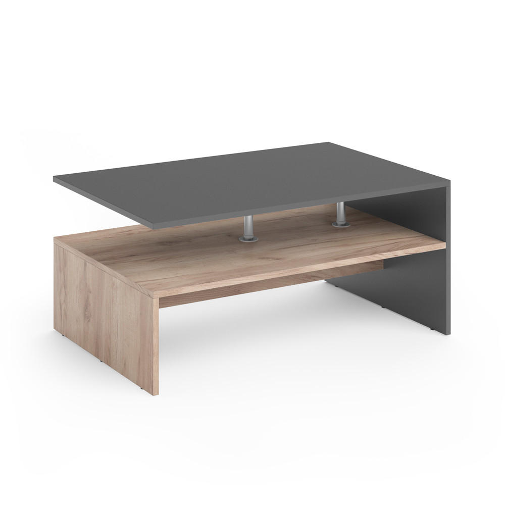 COUCHTISCH Amato Anthrazit/Sandeiche 90 x 60 cm - Anthrazit/Eiche Wotan, Holzwerkstoff (60/90/42cm) - Vicco