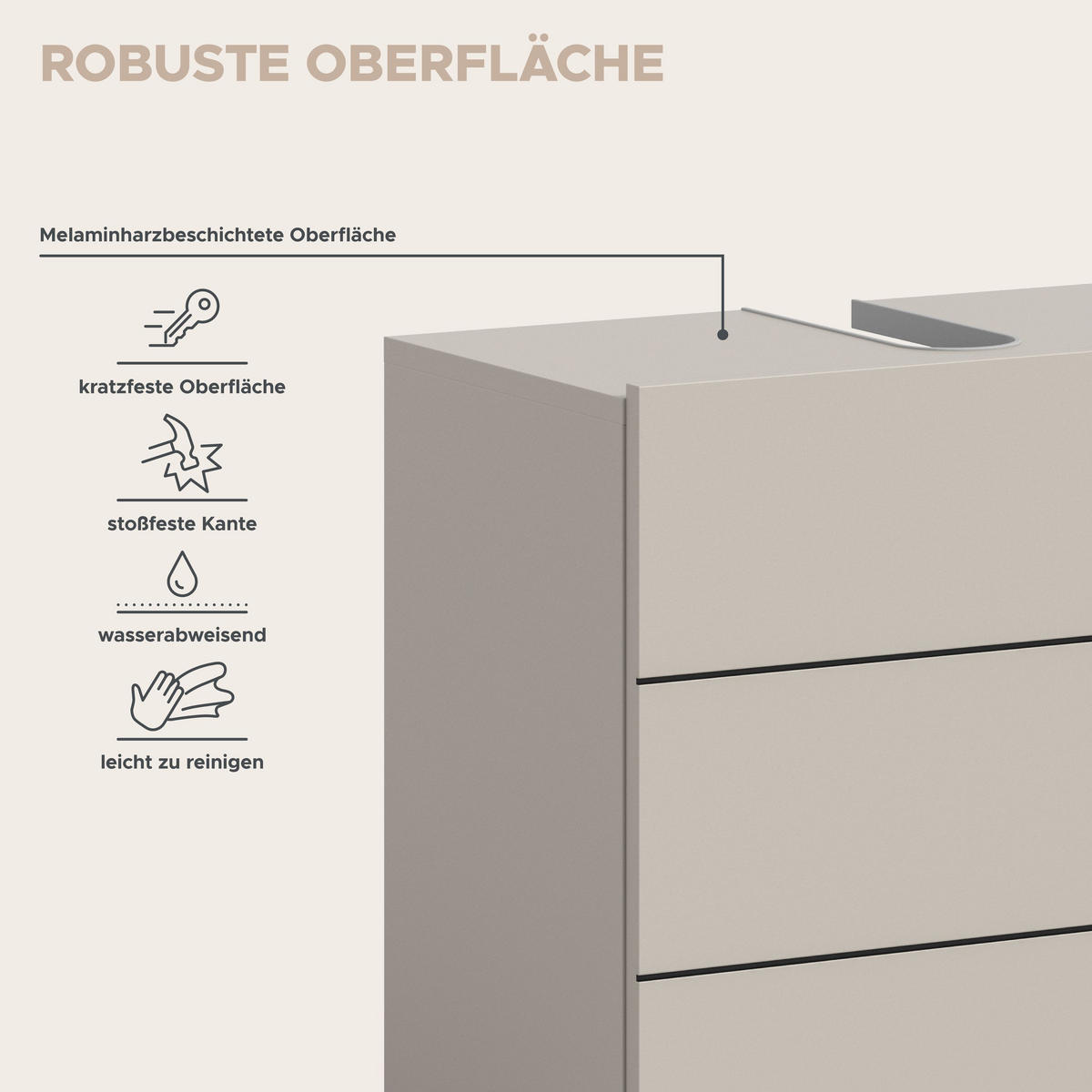 WASCHBECKENUNTERSCHRANK VIRA (B/H/T: ca. 82/56/34 cm) in Kaschmir/Kaschmir - Kaschmir, Holz (82/56/34cm)