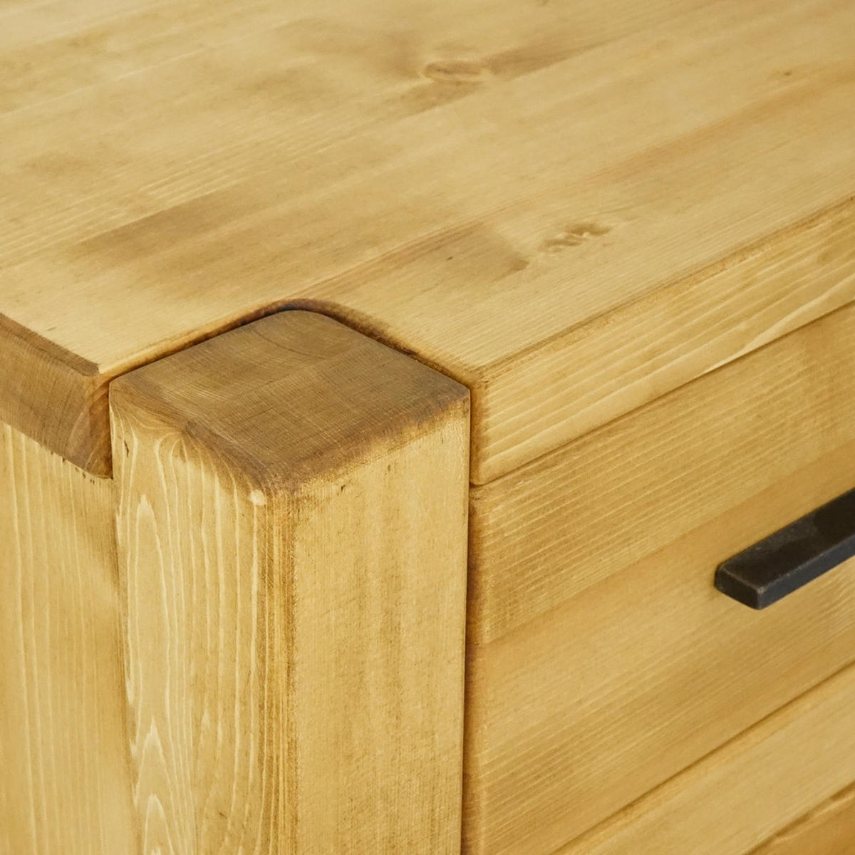 KOMMODE aus Massivholz SARA - Honig, Holz (90/85/45cm) - Seart