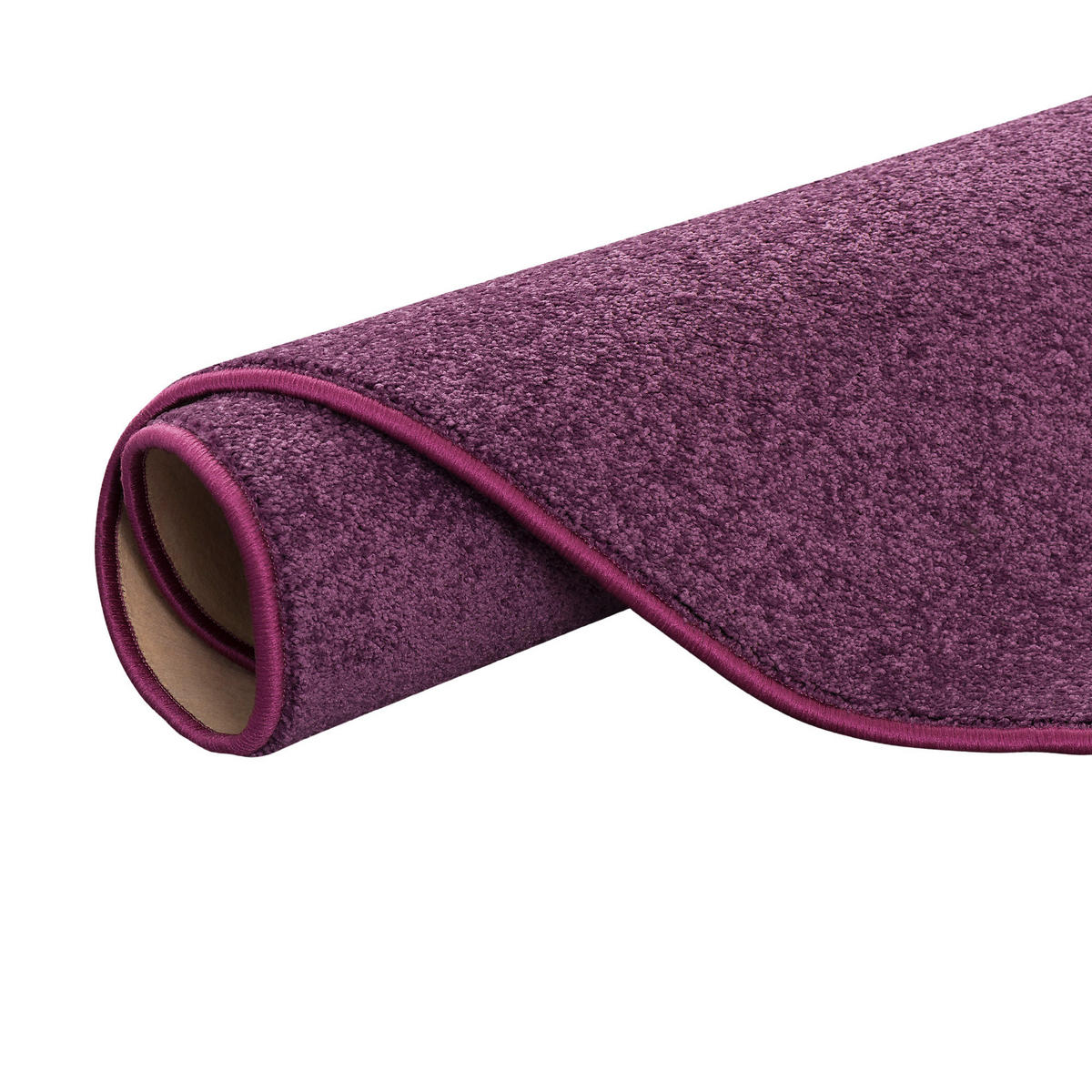 HOCHFLOR VELOURS TEPPICH LUNA RUND - Lila, Textil (200/200cm) - Snapstyle