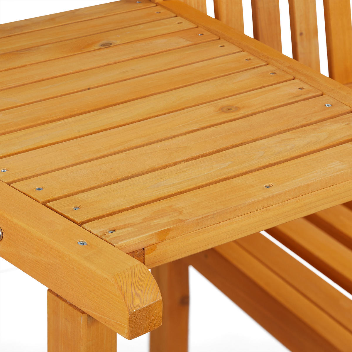 GARTENBANK - Hellbraun, Holz (161/86/61cm) - Relaxdays