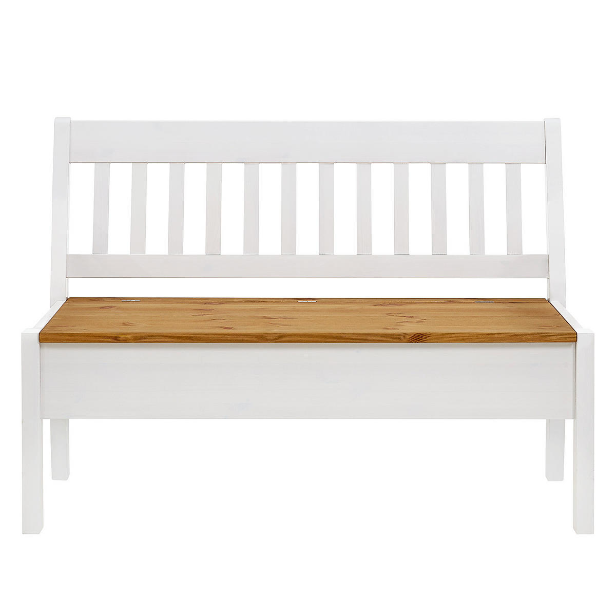 SITZBANK - Kiefer massiv - Kieferfarben, Holz (131/93/46cm) - home24