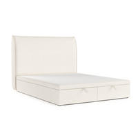 POLSTERBETT Tuvalu mit Stauraum 140/200 cm Creme im Alta Stoff - Creme/Schwarz, Holz/Holzwerkstoff (140/200cm) - AltaBeds