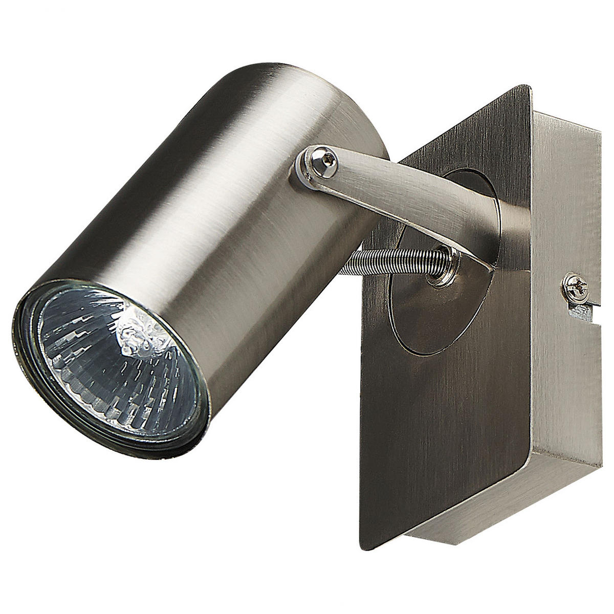 WANDLEUCHTE 2er-Set Klip 7/10/15 cm - Silberfarben, Metall (10/15/7cm) - Beliani