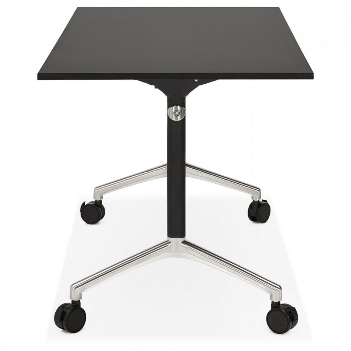 SCHREIBTISCH Schwarz 140x70x73 cm - Schwarz, Holz/Metall (140/70/73cm) - AlterEgo
