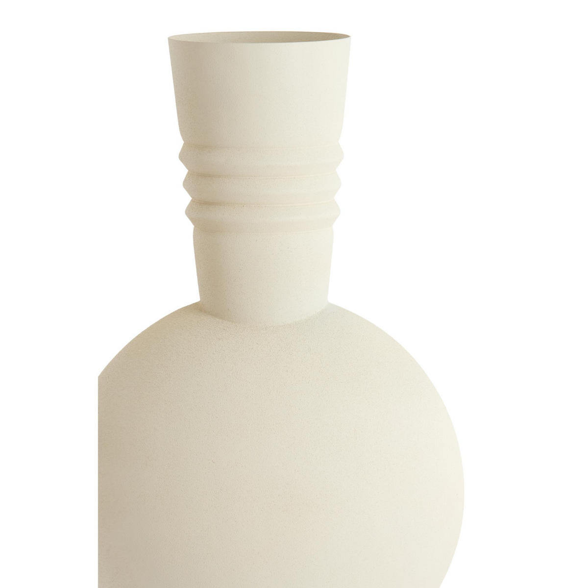 VASE Kavansi Weiß 21/21/60 cm - Weiß, Metall (60cm) - Light & Living