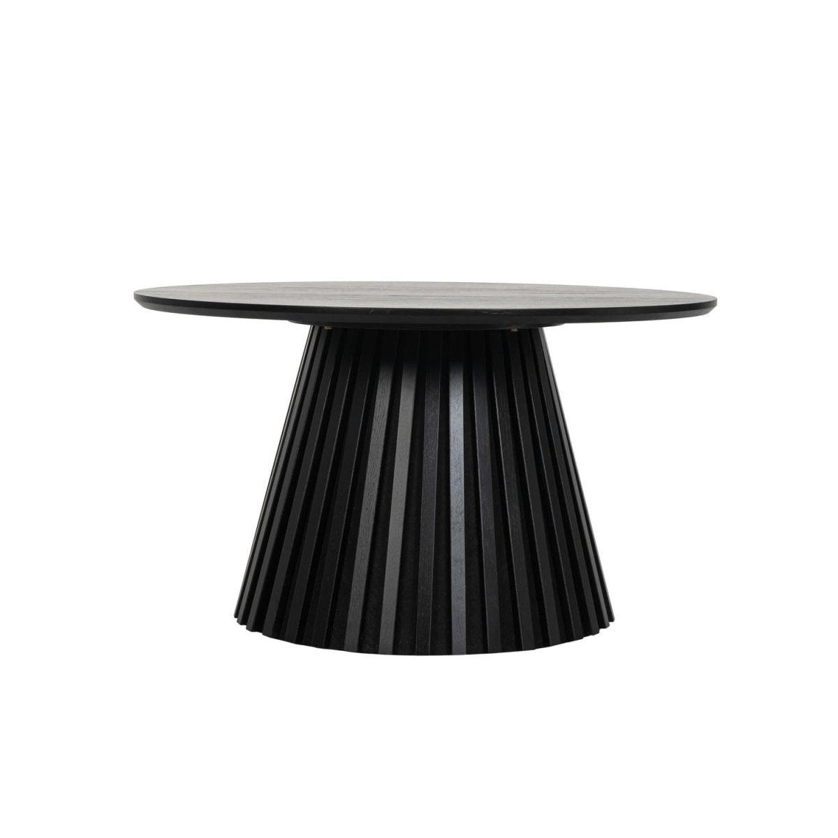 COUCHTISCH rund Schwarz 80/80/45 cm - Schwarz, Holzwerkstoff (80/80/45cm) - Furnhouse