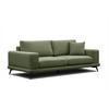 SOFA MEDIOLANE 3-Sitzer, olivgrün - Olivgrün, Holzwerkstoff/Textil (233/87/96cm) - Courtois Laville