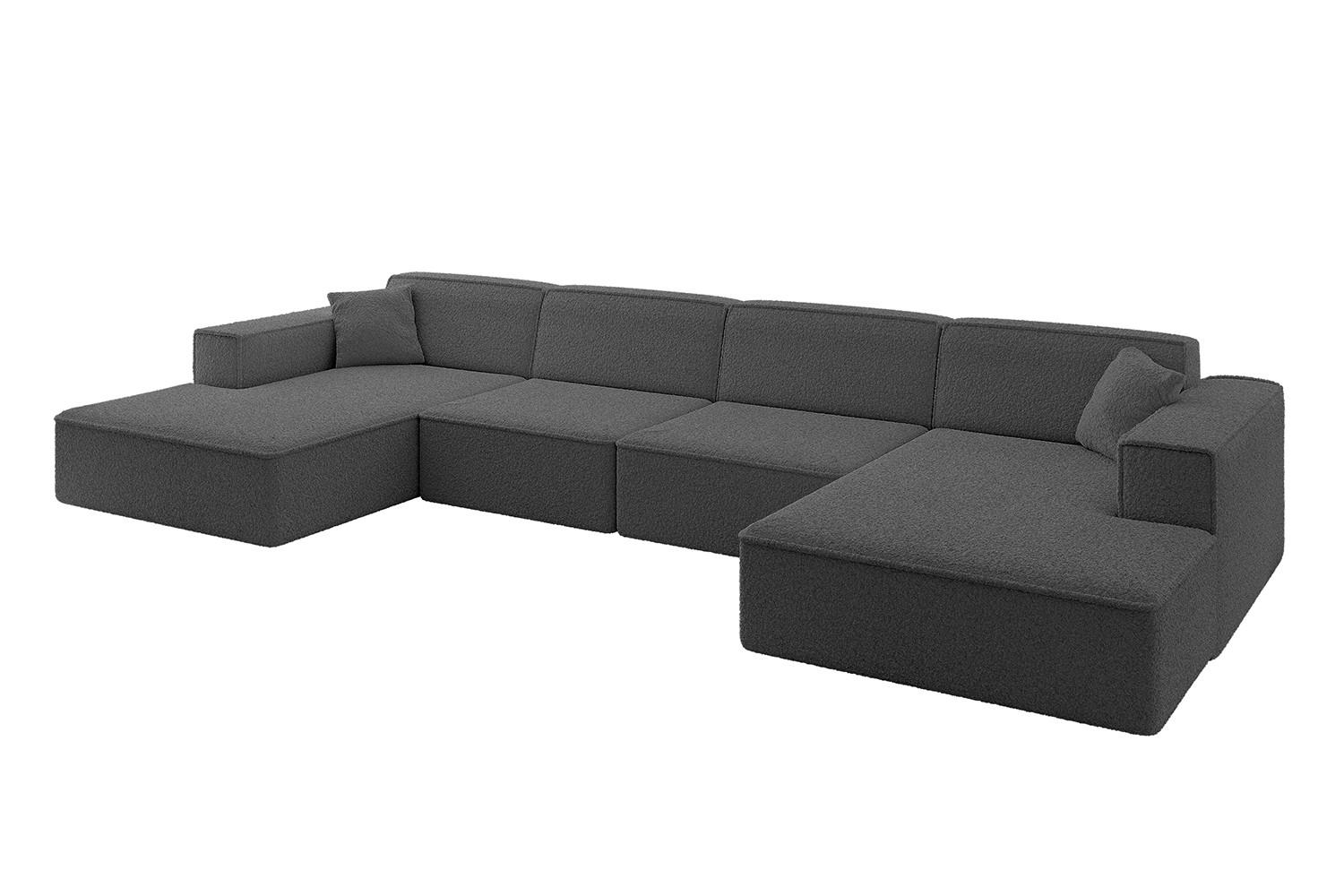 Altdecor Wohnlandschaft Olivgrün 386x77x165 cm