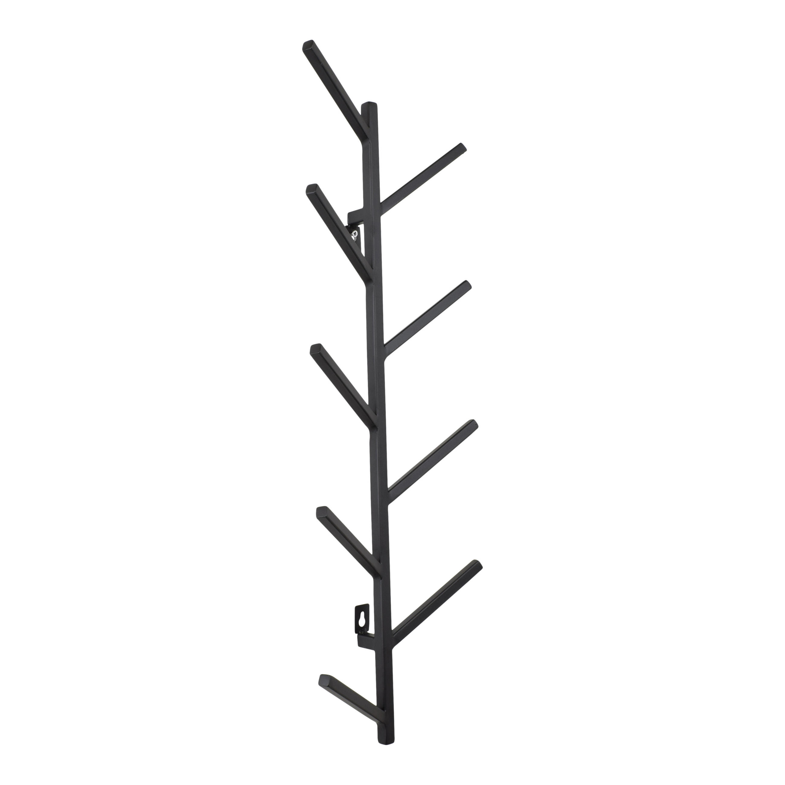KLEIDERABLAGE Kliv Schwarz - Schwarz, Metall (25/74/8cm) - LOFT42