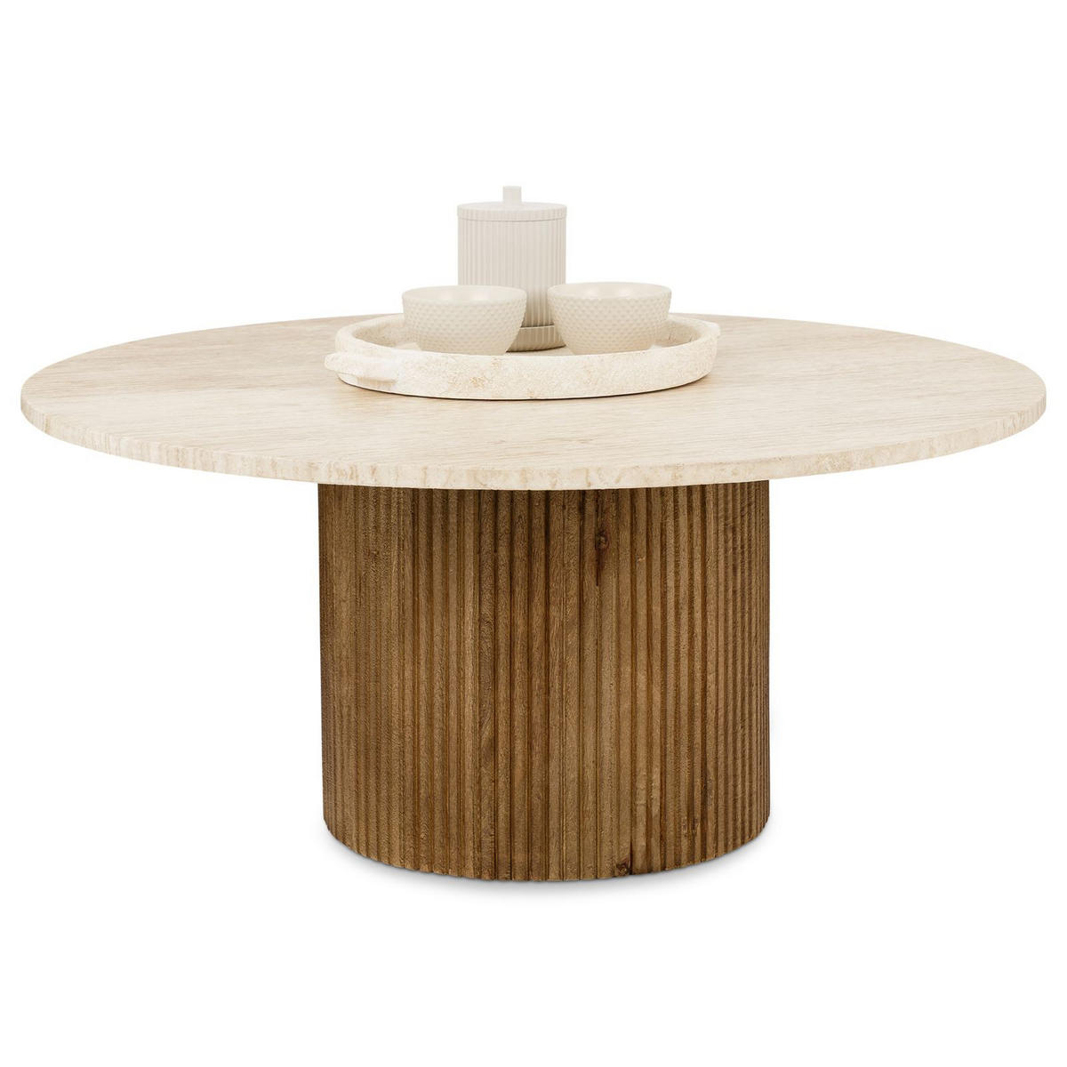 COUCHTISCH NARMADA braun - Braun, Naturmaterialien/Holz (80/80/35cm) - IDIMEX