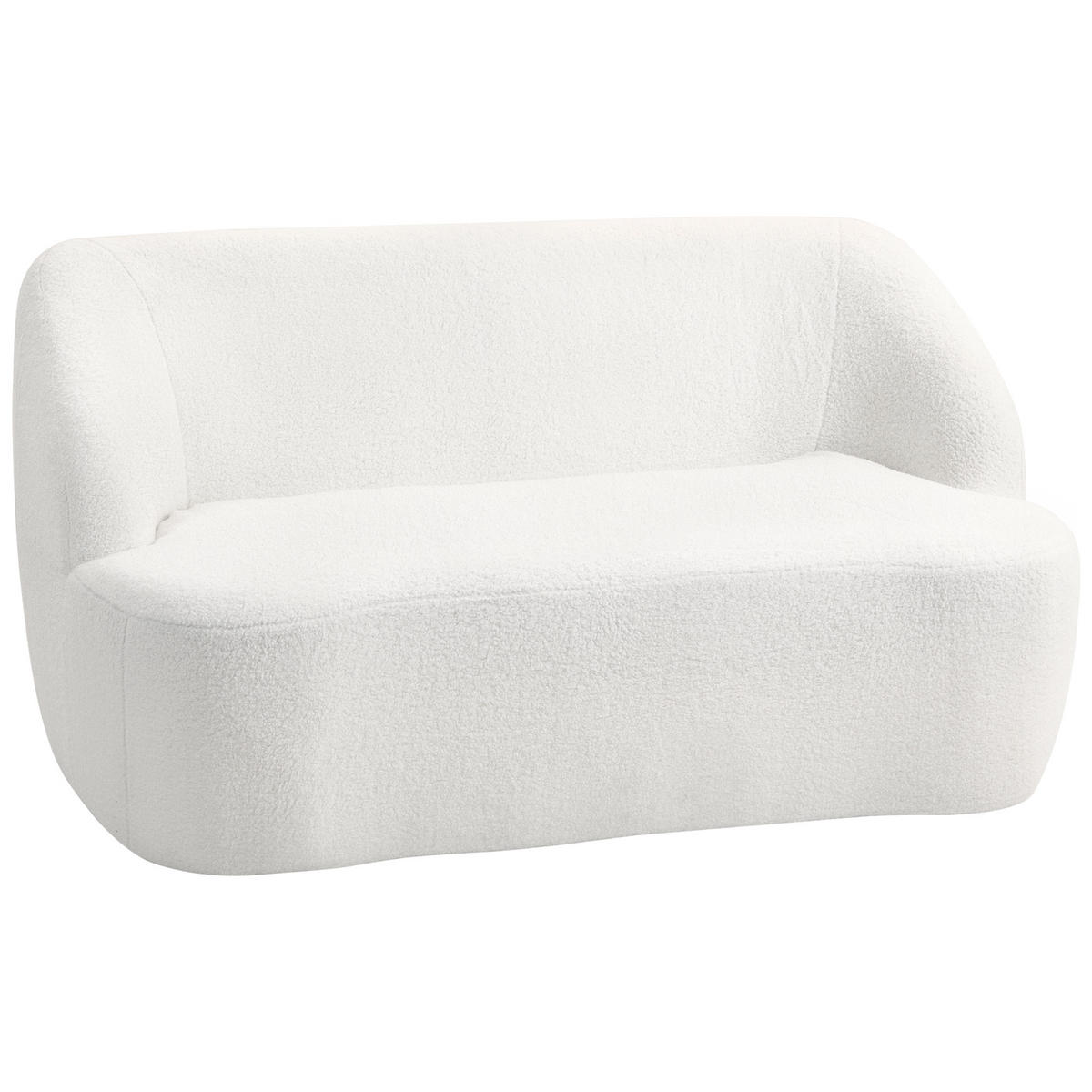 SOFA 2-Sitze 142L x 85B x 73,5H cm Cremeweiß - Weiß, Kunststoff (85/73.5/142cm) - HOMCOM