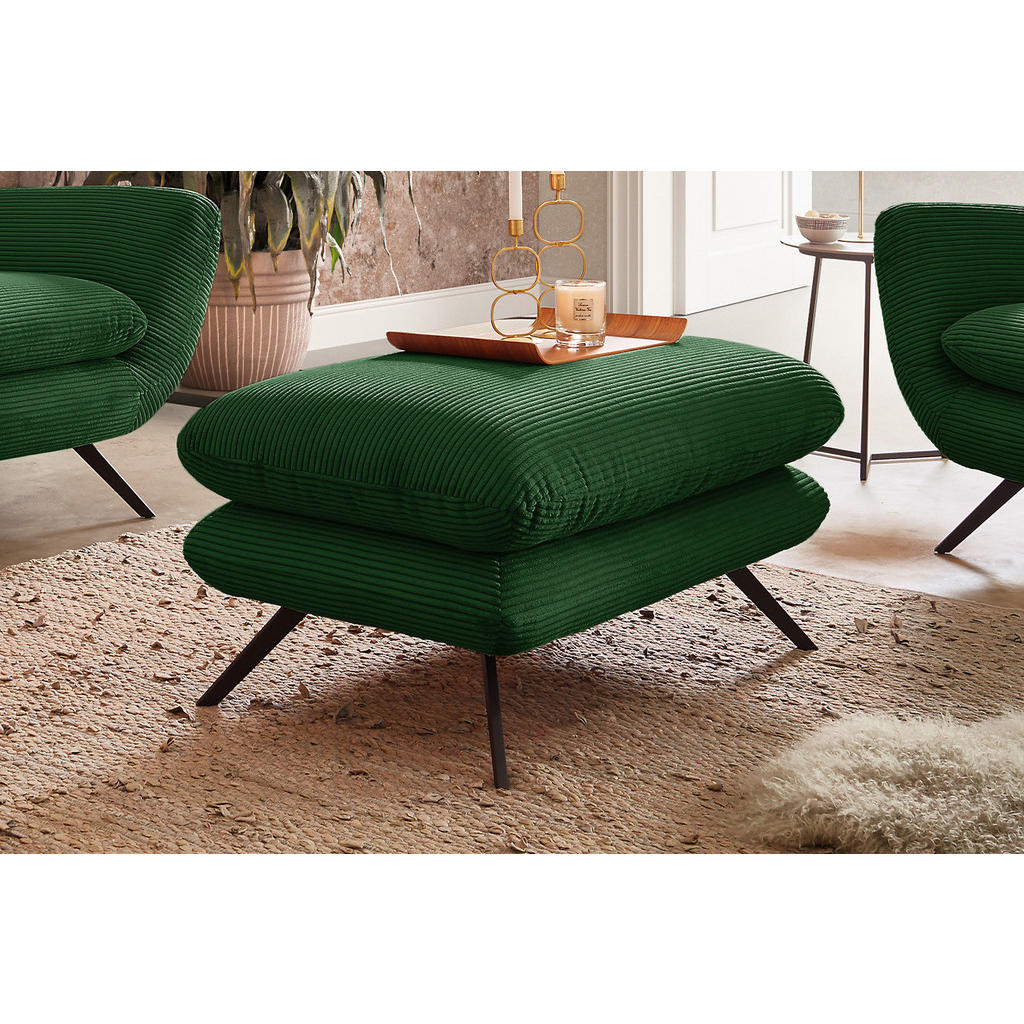 Thumbnail - Kawola Sitzgruppe, Smaragdgrün, Textil, Echtholz, Füllung: Komfortschaum, 200x94x95 cm, Wohnzimmer, Sofas & Couches, Sit...