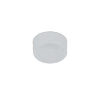 TEELICHTHALTER aus feuerfestem satiniertem Glas Ø 44 x 19 mm, Innen Ø 40 mm - Transparent, Paraffin (4.4/1.9/4.4cm) - Holfeuer Crystal Design