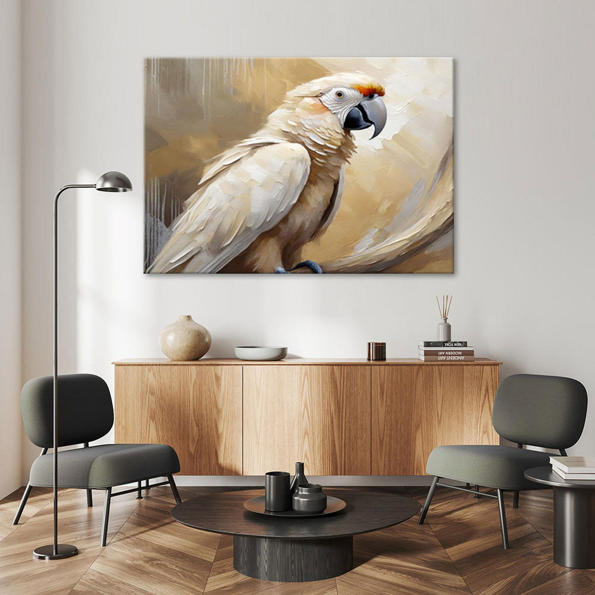KUNSTDRUCK Beige 120/80 cm - Beige, Textil (120/80cm) - KUNSTLOFT