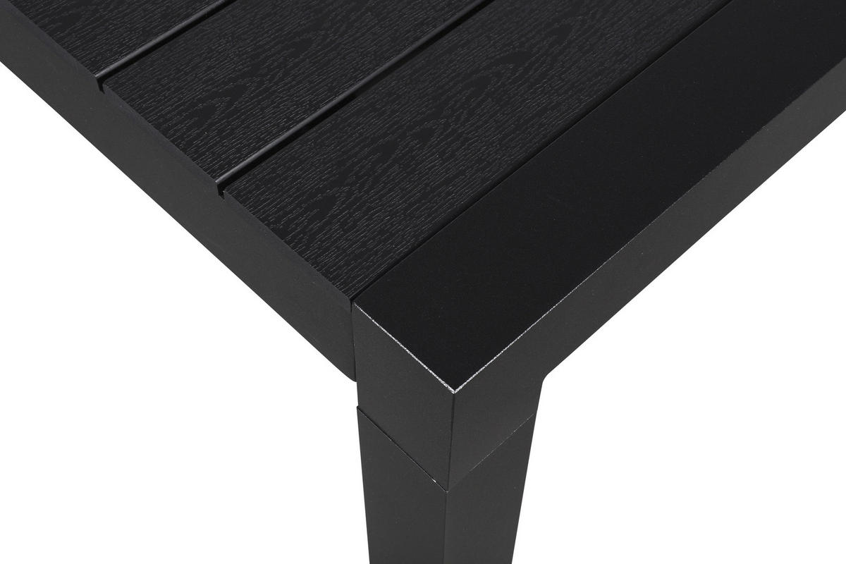 GARTENTISCH Schwarz - Schwarz, Holzwerkstoff (100/275/76cm) - ebuy24