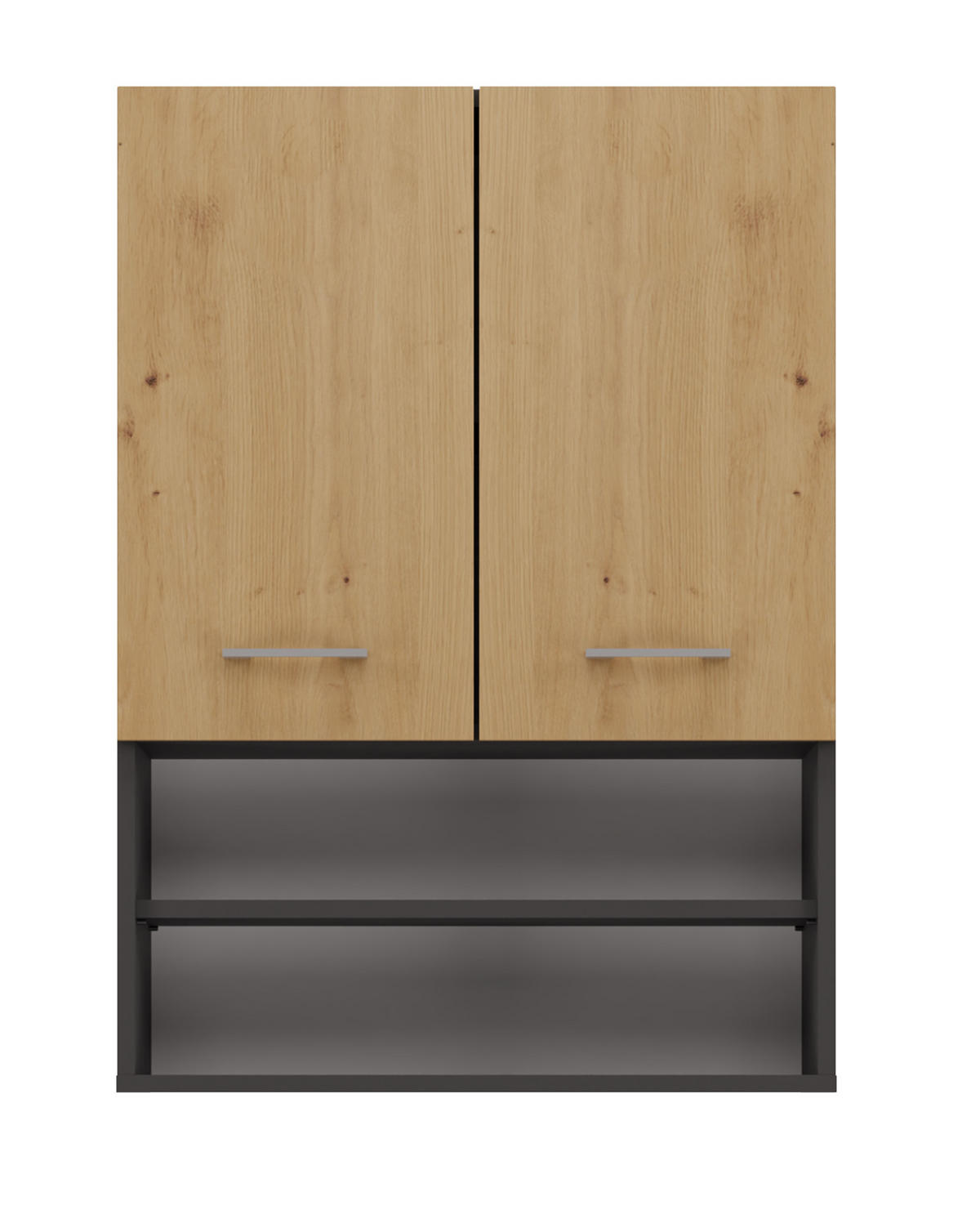 BADEZIMMER-HÄNGESCHRANK POLA MINI DK - ANTHRAZIT EICHE ARTISAN - Anthrazit/Eiche Artisan, Holzwerkstoff (64/90/30cm) - CDF