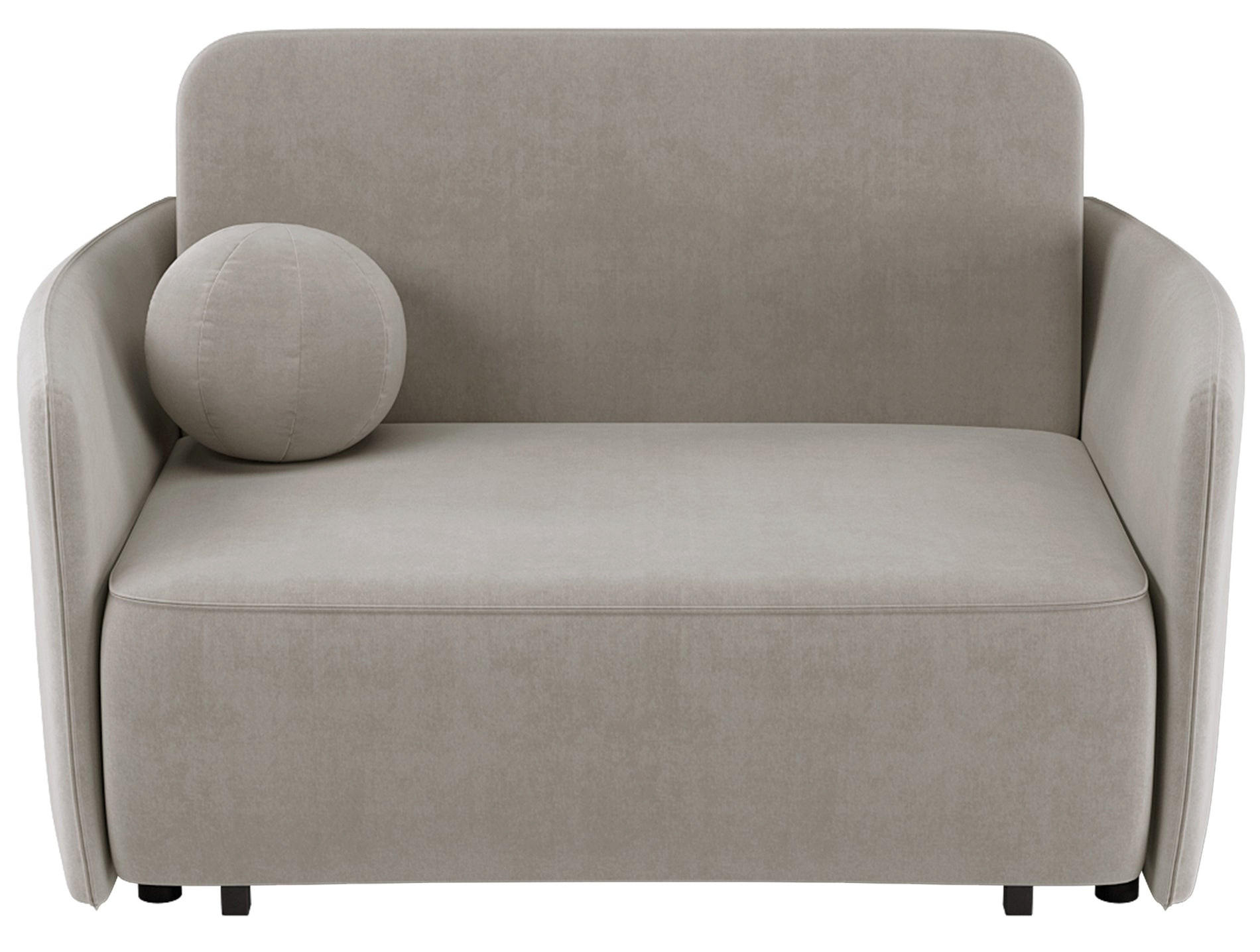 SCHLAFSOFA Paxi 145 cm - Ecru/Schwarz, Holz/Metall (145/84/106cm) - Selsey