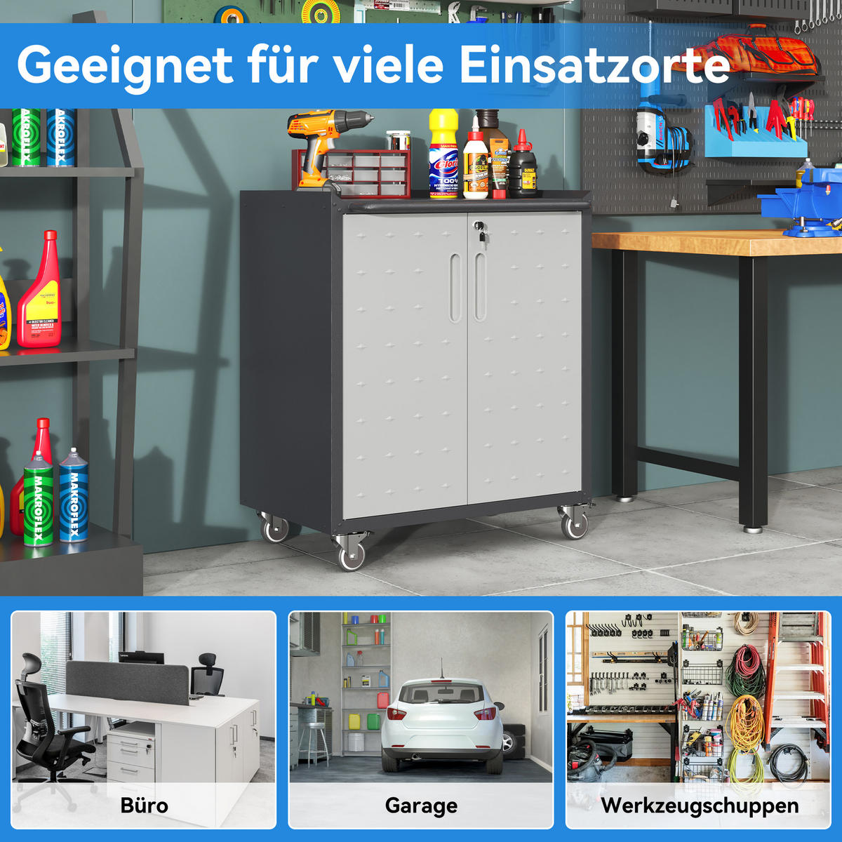 KOMBINATIONSKOFFER – 75 × 42 × 88 cm - Multicolor, Metall (42/88.01/75.01cm) - DCA