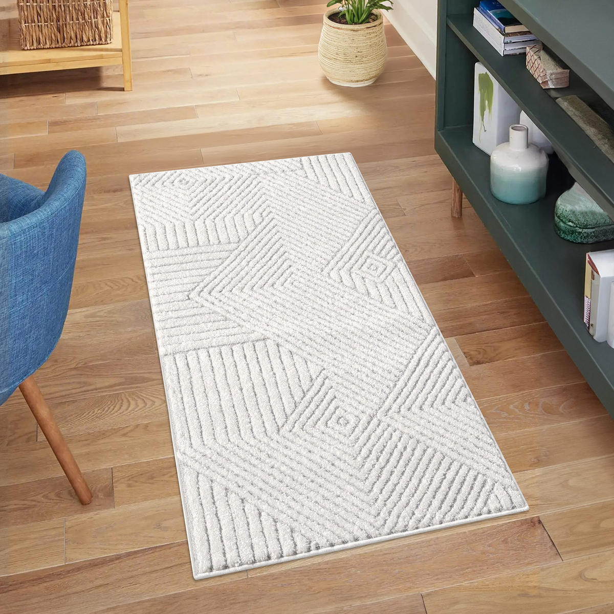 KURZFLOR-TEPPICH Lounge 0632 Grau 80x150 cm - Grau, Textil (80/150cm) - carpet city
