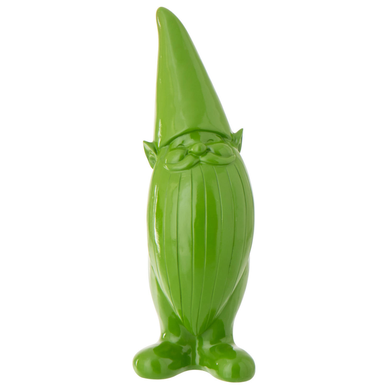 DEKO KOBOLD GRUN - Grün, Glas/Naturmaterialien (11.5/34.5/13.5cm) - J-Line