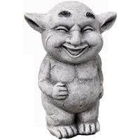 STEINFIGUR Troll Charles die Augenbraue, frostfest - Grau, Stein (14/17/9cm) - stoneandstyle