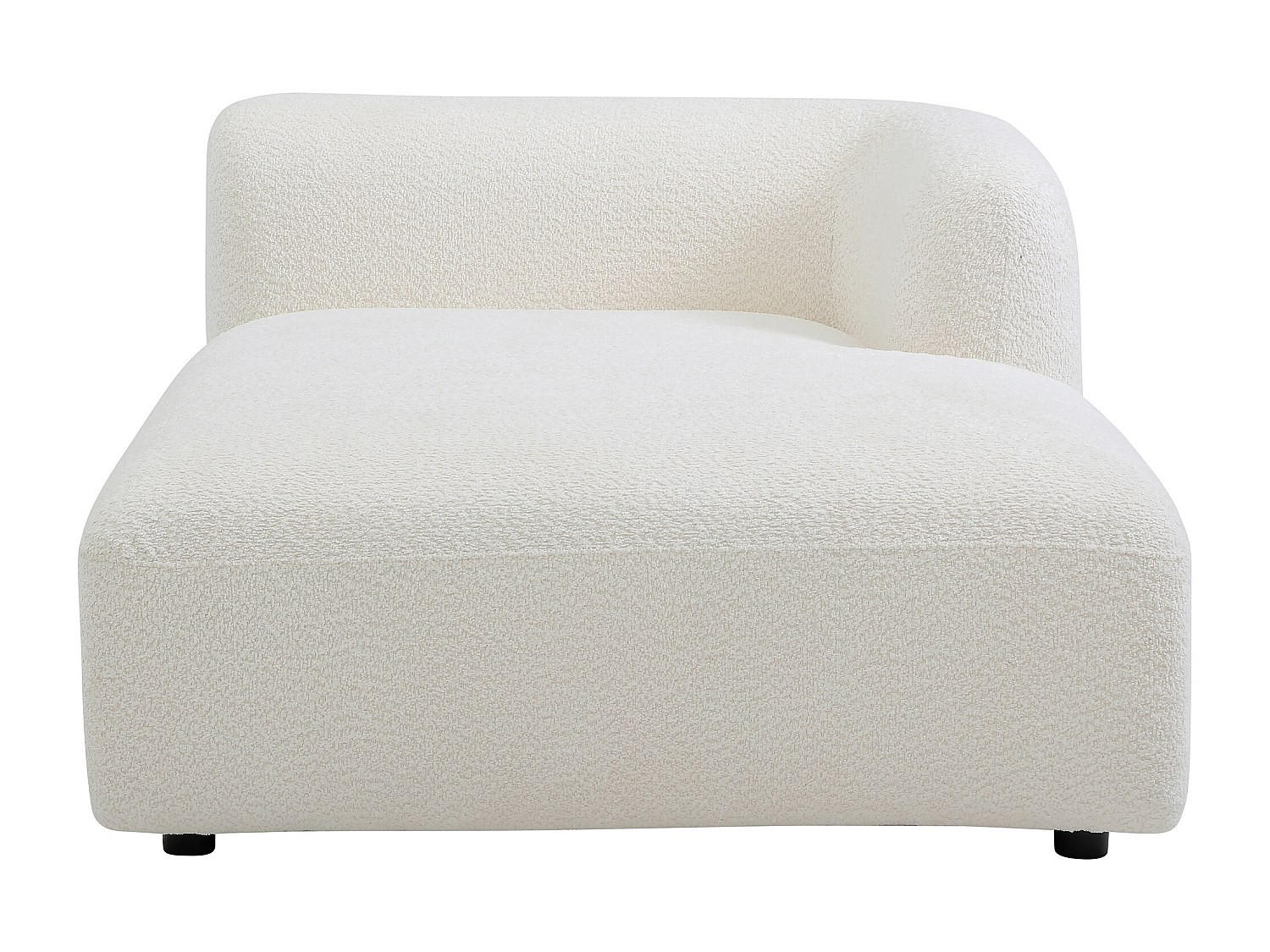 RECAMIERE ohne Schlaffunktion - 1 Person - stoff - gebrochenes weiß Danepi - Weiß, Textil (113/69/161cm) - Vente-Unique
