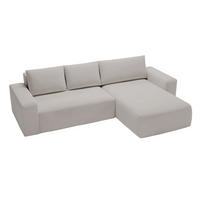ECKSOFA Tazones Hellgrau Rechts - Hellgrau, Holz/Kunststoff (250/165cm) - Graingold