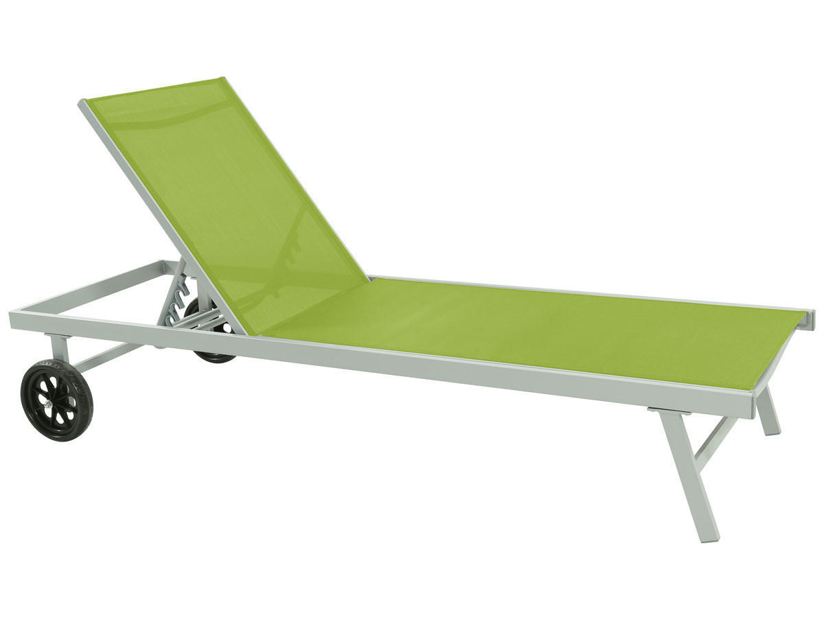SONNENLIEGE bella Grün - Grün, Metall (65/92/200cm) - Habitat Garten