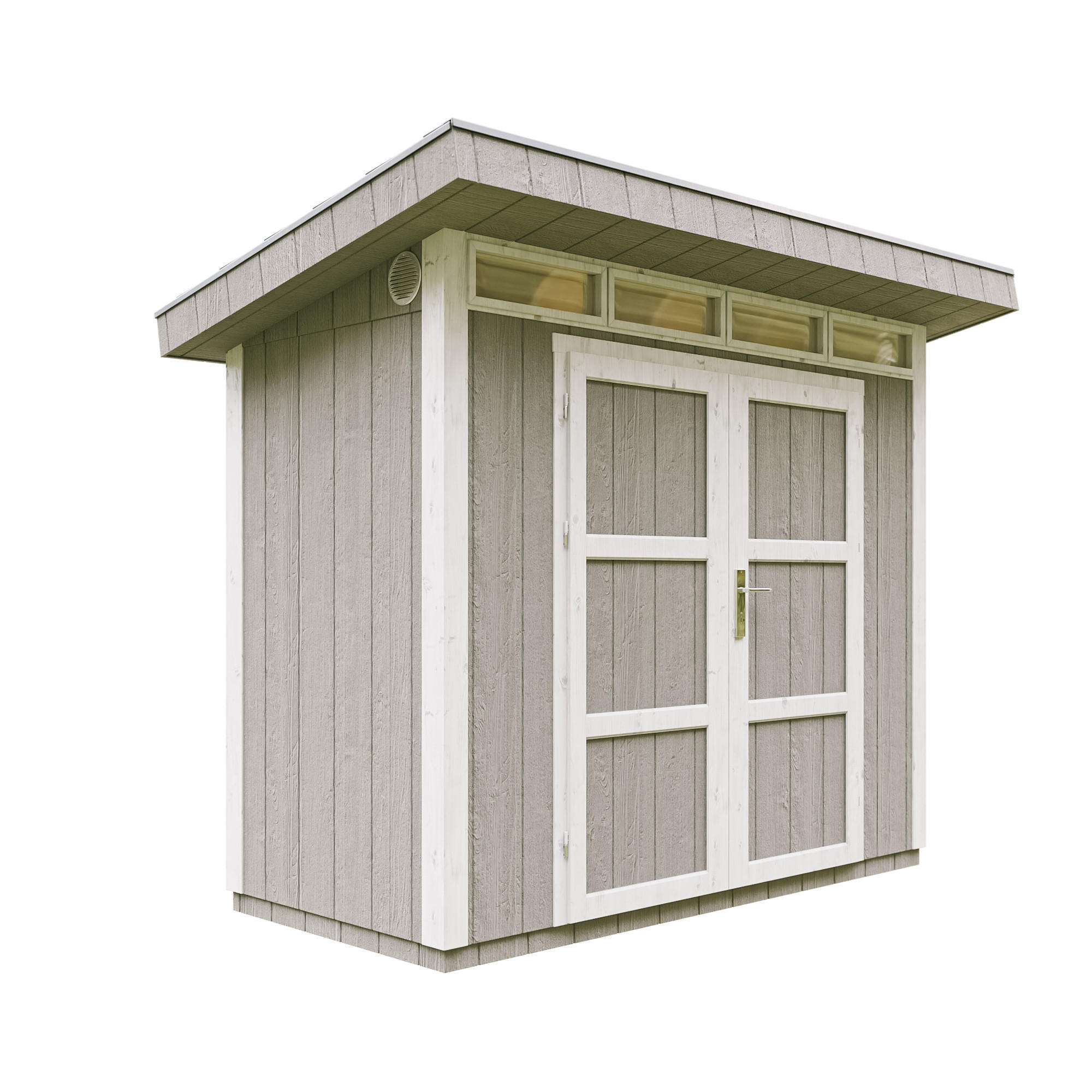 Timbela Holz-Gartenhaus Grau 294x239x161 cm