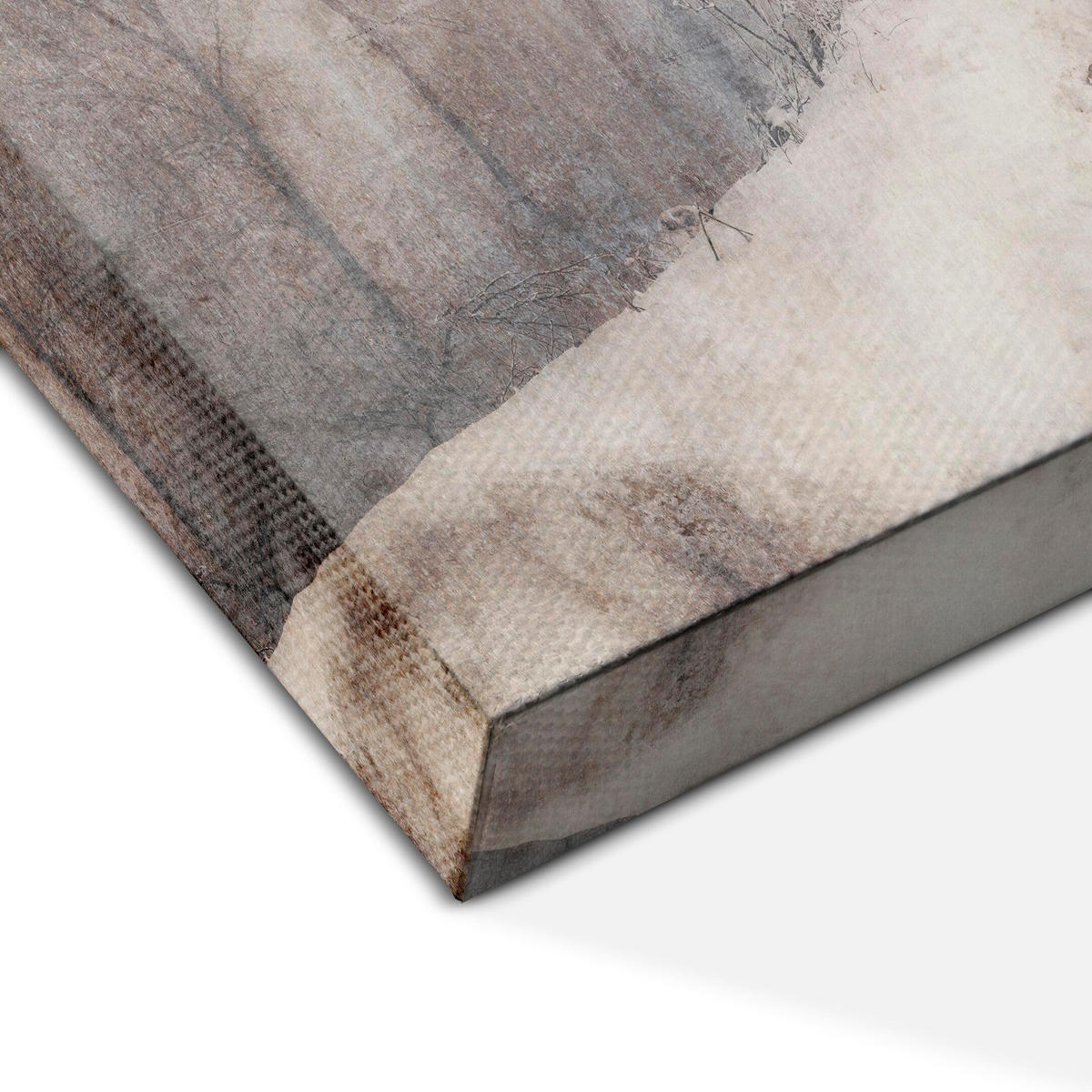 LEINWANDBILD Winter 5-tlg. 200x100 cm - Grau, Holz (200/100cm) - LUMASOUL