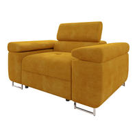 SESSEL Torezio - Currygelb, Holz/Textil (134/90/102cm) - MIRJAN24